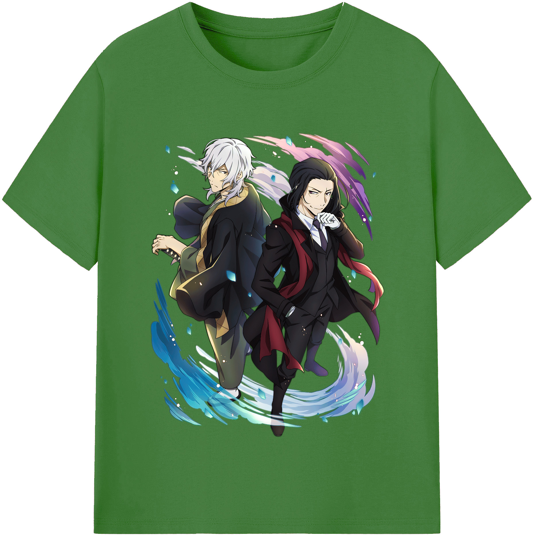 （画像用） 文豪ストレイドッグス Bungo Stray Dogs レディースカジュアルプリントTシャツ（綿100％）